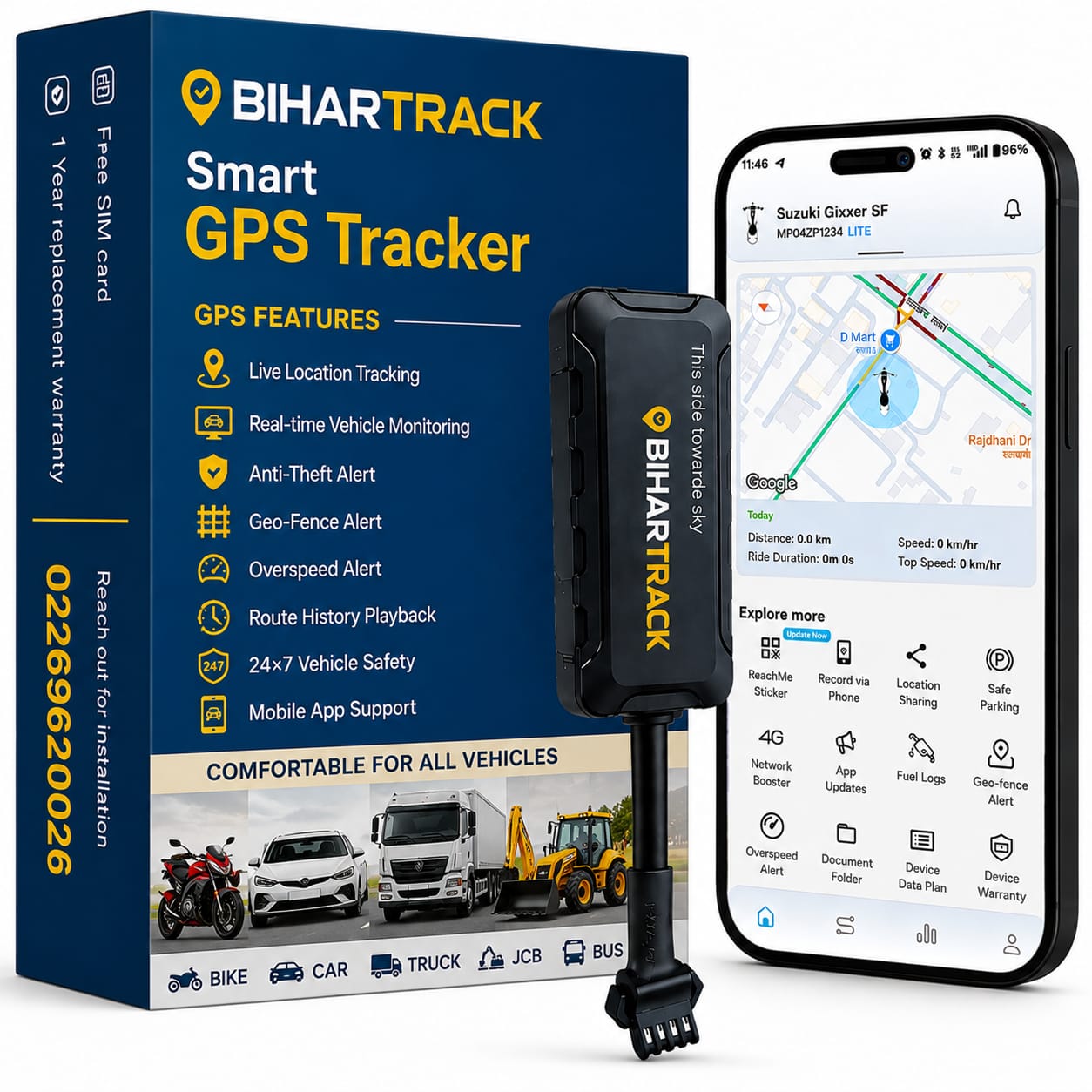 Bihar Track GPS Device